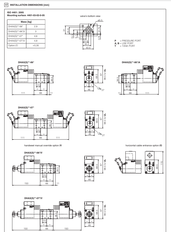 DHAX - Direct, Spool Type