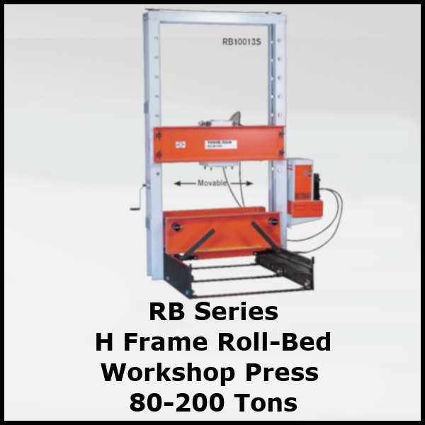 RB Series Roll-Bed Workshop Press 80 - 200 Ton