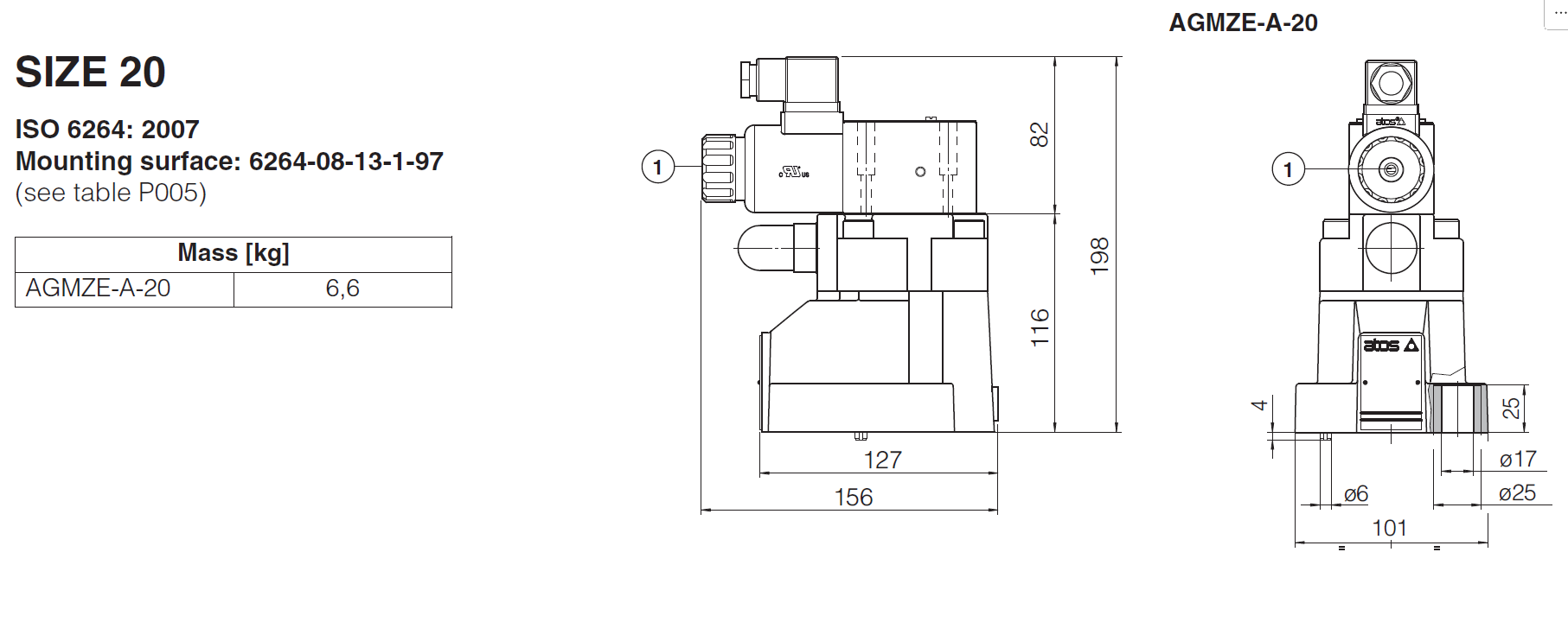 AGMZE-A - Proportional Relief Valve
